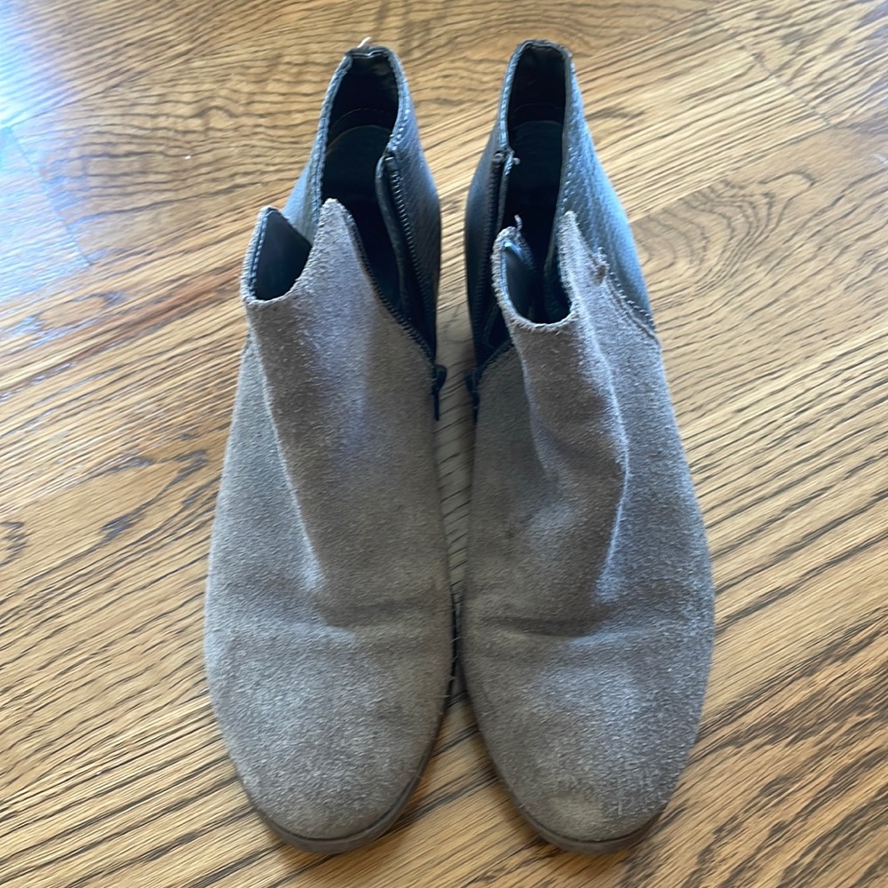 Bass Grey Ankle Boots